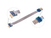 FPV Mini HDMI Male to HDMI Male FPC Flat Cable 90 Degree Down Angled 20cm
