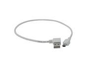 Right Angled USB 2.0 A male 90 degree to Mini USB 5pin Male cable white 50cm