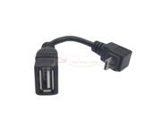 90Degree UP Angled Micro USB Male Host OTG Cable for S4 i9500 i9300 i9100 N7100