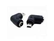 Mini USB 5P Male to DC Power Jack 5.5 2.1mm Charge Adpter Right Angled 90 Degree