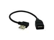 USB 2.0 right Angled 90 degree A type male Female extension cable 0.2m