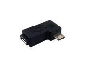 Micro USB 2.0 5Pin Male to Female M F extension adapter 90 degree right angled