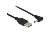 USB2.0 Male to Right Angled 90 Degree 3.5mm 1.35mm DC power Plug Barrel 5v Cable