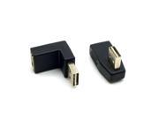 2pcs USB 2.0 A Type Male to Female Extension Adapter Down Up Left Right