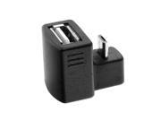 180 Down Right Angled Micro USB OTG to USB 2.0 Female Extension Adapter
