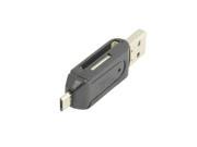 Black Combo Micro USB OTG SD TF Card Reader for Cell Phone S4 S5 Note2 Note3