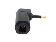3.5mm 90°Right Angled Optical Audio Adapter Regular Toslink Jack to Mini Plug