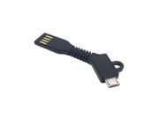 10cm Portable Keychain USB to Micro USB Cable Adapter for Samsung Xiaomi HTC LG