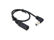 90 Degree Right Angled DC 5.5 * 2.1mm Male to Female Extension Power Cable 30cm