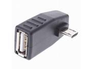 right 90D Angled Micro USB to USB female Host OTG adapter fo SamSung n7100 i9300