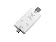 3 in 1 USB 3.1 Type C Micro USB OTG TF SD Card Reader for Macbook Laptop