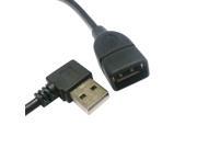 480Mbps USB 2.0 Right Angled 90 degree A type male Female extension cable 0.4m