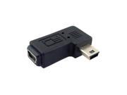 Mini USB 2.0 5Pin Male to Female M to F extension adapter 90 degree right angled