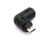 Micro USB Male to DC Power Jack 5.5*2.1mm Male Adpter Right Angled 90 Degree