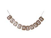 Foxnovo LOVE IS SWEET Garland Banner Banner Decoration for Wedding Ceremony