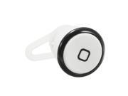 Foxnovo YE 106S Wireless Bluetooth V3.0 Single Track Mini Earphone Headphone Headset with Mic for iPhone iPad Samsung HTC LG Nokia Black White