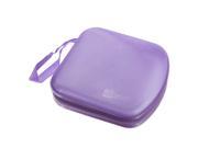 Foxnovo Portable Clear Plastic 40 CD DVD VCD Disc Holder Storage Box Bag Wallet Case Protector Organizer Purple