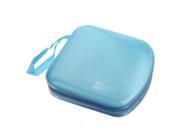 Foxnovo Portable Clear Plastic 40 CD DVD VCD Disc Holder Storage Box Bag Wallet Case Protector Organizer Blue