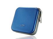 Foxnovo E40 Portable Plastic 40 Disc CD DVD VCD Wallet Storage Bag Case Organizer Blue