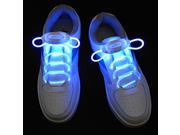 Foxnovo Novelty Weatherproof Washable 3 Mode LED Glowing Flashing Shining Shoelaces One Pair Blue Light