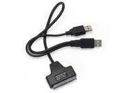 Foxnovo USB 2.0 to SATA Serial ATA 15 7 22P Adapter Cable for 2.5 Inch HDD Laptop Hard Drive