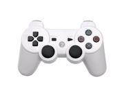 Foxnovo Dual Shock Bluetooth Wireless Controller for Sony PS3 White