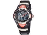 Foxnovo 388A Waterproof Unisex Students Dual Time Sports LED Digital Quartz Wrist Watch with Date Alarm Stopwatch Red