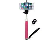 Handheld Extendable Camera Self Portrait Selfie Stick Monopod with Bluetooth Wireless Remote Shutter for Smart Phones