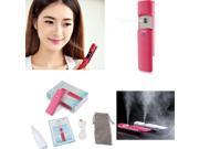 Foxnovo PIXNOR P2017 Portable Rechargeable Nano Handy Mist Sprayer Facial Steamer Rosy