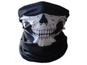 Foxnovo Outdoor Versatile Seamless Skull Face Headscarf for Kids and Adults Black
