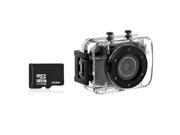 Foxnovo Foxnovo 123S 2.0 inch Touch Screen Waterproof Sports Digital Camera DV Camcorder with 32GB Micro SD TF Card Black