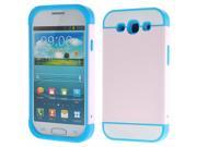 Foxnovo Multi color Dual layer Protective Hard Back Case Cover Shell for Samsung Galaxy S3 i9300 Pink Sky blue