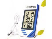 Foxnovo KT 908 3 in 1 LCD S n Indoor Outdoor Digital Thermometer Hygrometer with Clock