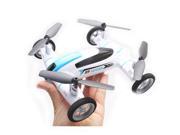 Foxnovo    X9 2.4GHz 4CH 6-Axis Gyro 360-degree Eversion RC Flying Car / Quadcopter (White)
