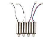 Foxnovo 2 Pairs of Replacements CCW CW Motor Main Motor Spare Parts for MJX X400 RC Quadcopter Silver
