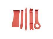 Foxnovo 5pc Car Body Dash Door Trim Panel Wedge Clip Remover Removal Pry Tool Watermelon Red