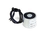 Foxnovo 1 P25 20 50N 11lbs DC 12V Holding Electromagnet Lift Sol id Electric Lifting Magnet with Connecting Wires Silver