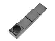 Foxnovo Mini Type Foldable Metal Magnet Cigarette Tobacco Smoking Pipe Black