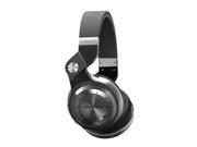 Foxnovo T2 Foldable Bluetooth 4.1 Headphone with Mic and Line in Function Black