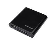 Foxnovo Mini 1080P USB SD MMC HD AV Port TV Multi Media Player with US plug Power Adapter Black