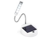 Foxnovo Portable USB Solar Powered Super Bright 4 LED Mini LED Table Lamp LED Reading Light White