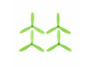 Foxnovo 2 Pairs of 5045 Bull Nose 3 Blade Reinforced Strengthen CCW CW Propellers Green