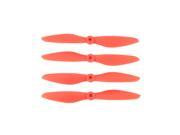 Foxnovo 2 Pairs of 6045 Reinforced Strengthen CCW CW Propellers Orange