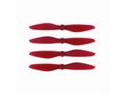 Foxnovo 2 Pairs of 6045 Reinforced Strengthen CCW CW Propellers Red
