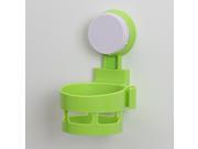 Foxnovo Plastic Suction Cup Bathroom Kitchen Corner Storage Rack Organizer Shower Shelf green