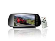 Foxnovo 7 inch 16 9 TFT LCD Widescreen Car Rear View Mirror Display Monitor with Touch Buttons Black