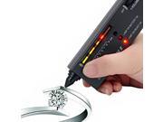 Foxnovo Gemstone Gems Jewelry Tester Diamond Selector Tool with LED Indicators Audio Black