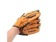 Foxnovo 12.5 inch Softball Baseball Left Hand Glove for Outdoor Team Sports Yellow