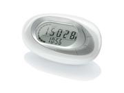 Foxnovo Portable Multi functional 3D Sensor Pedometer Calorie Counter with Memory Detachable Belt Clip White