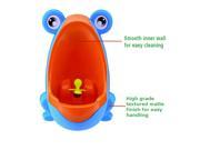 Foxnovo Frog Shaped Boys Potty Training Urinal with Whirling Target Blue